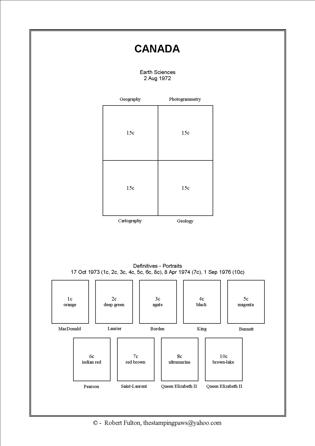 Canada Stamp Album