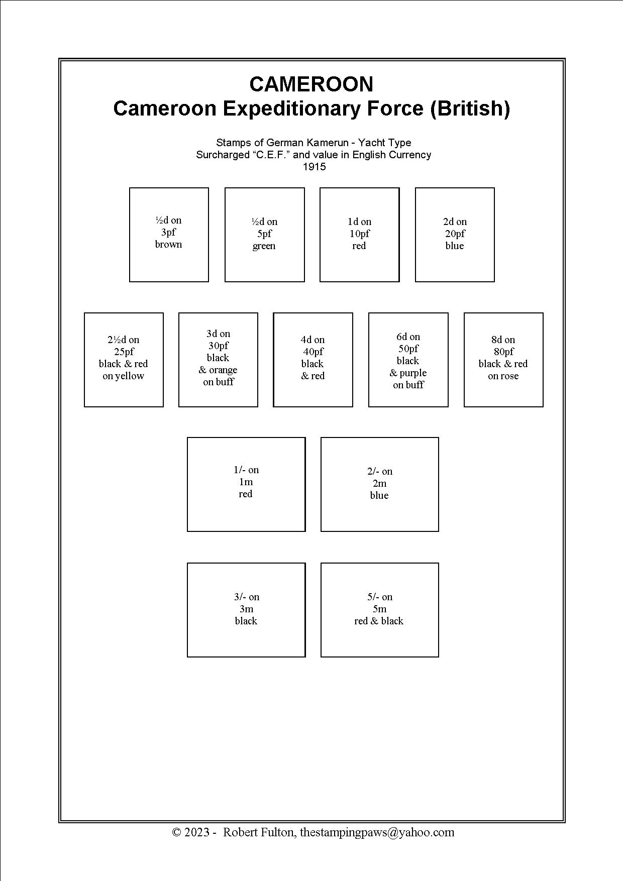 Cameroon Stamp Album