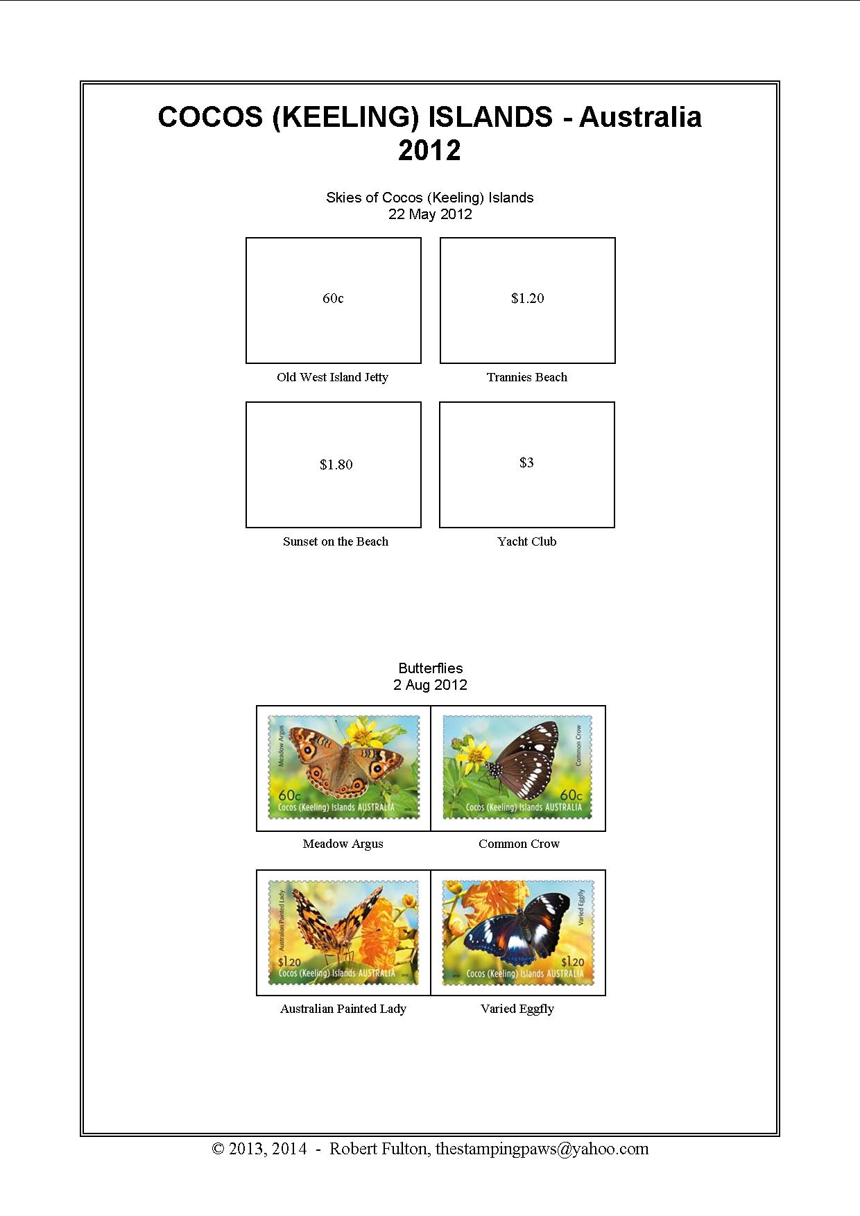 Cocos (Keeling) Islands Stamp Album