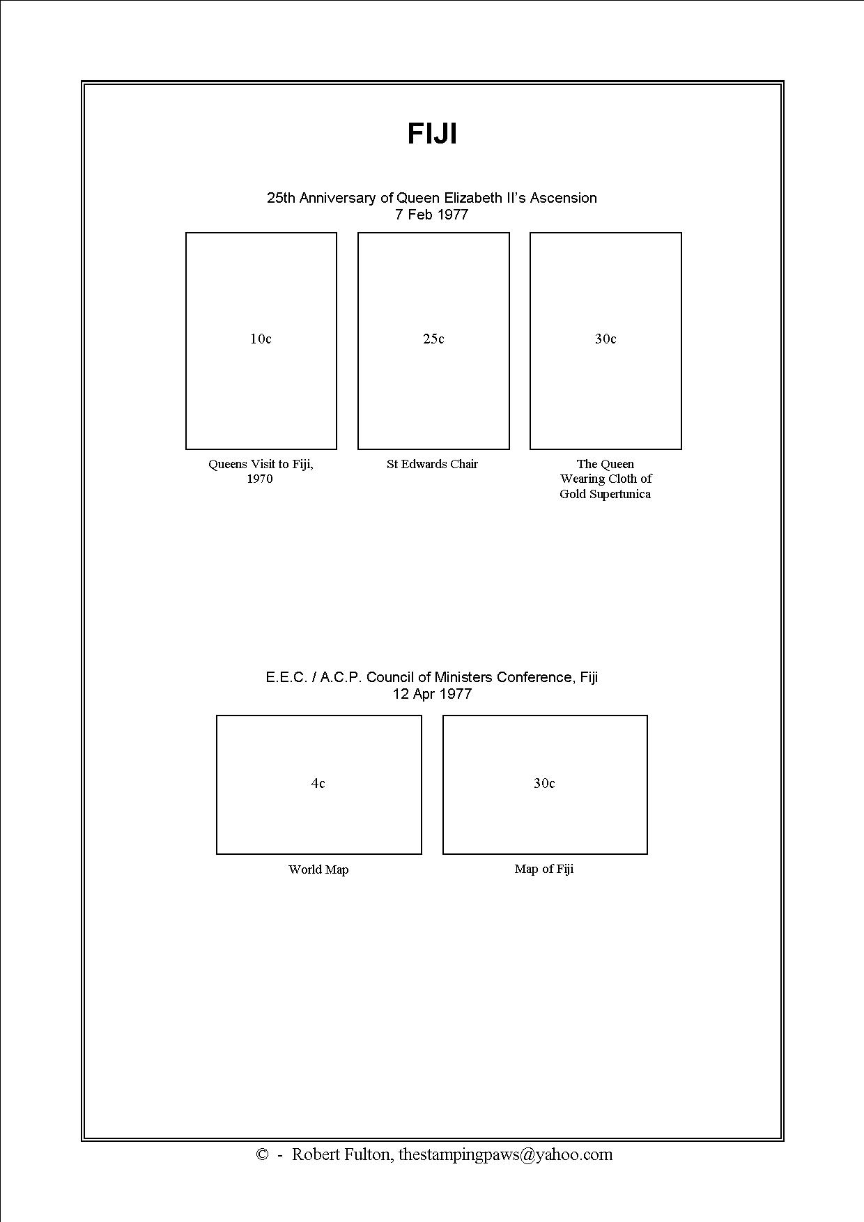 Fiji Stamp Album