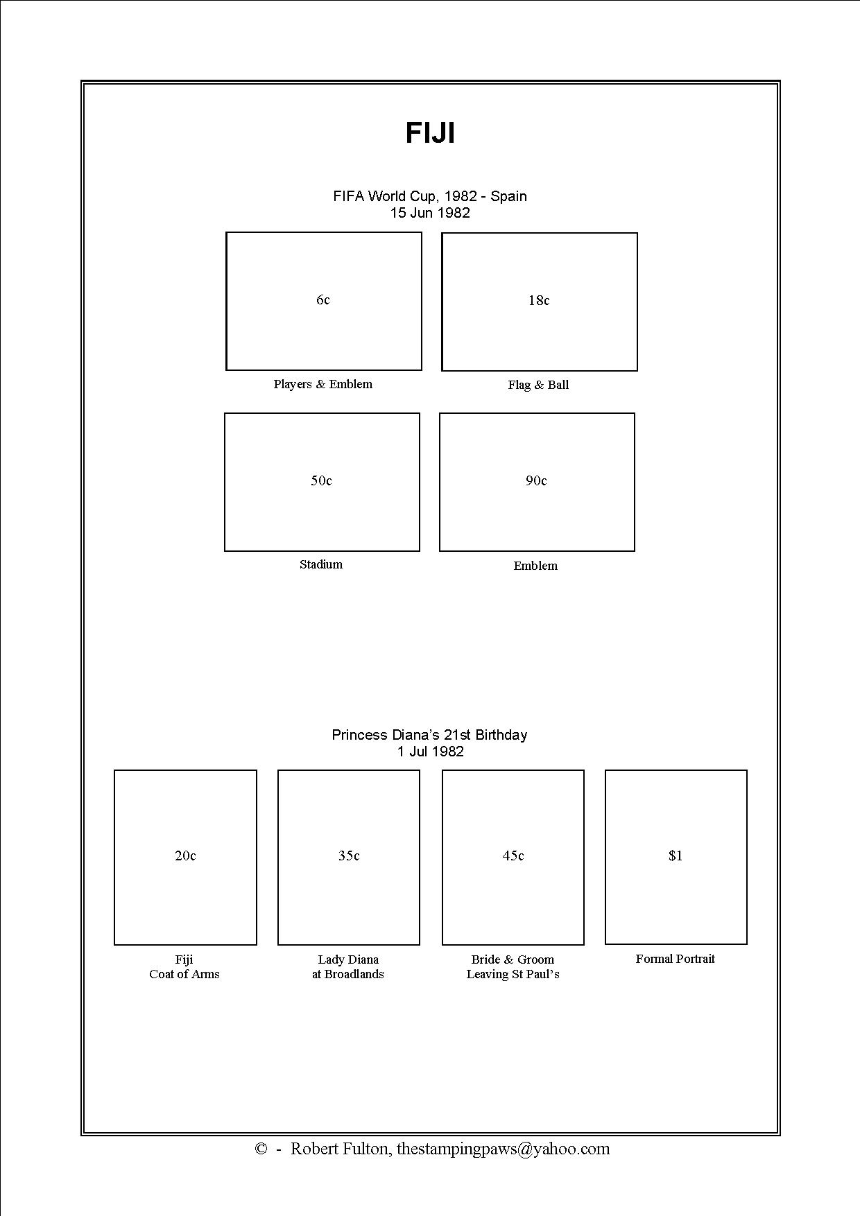 Fiji Stamp Album