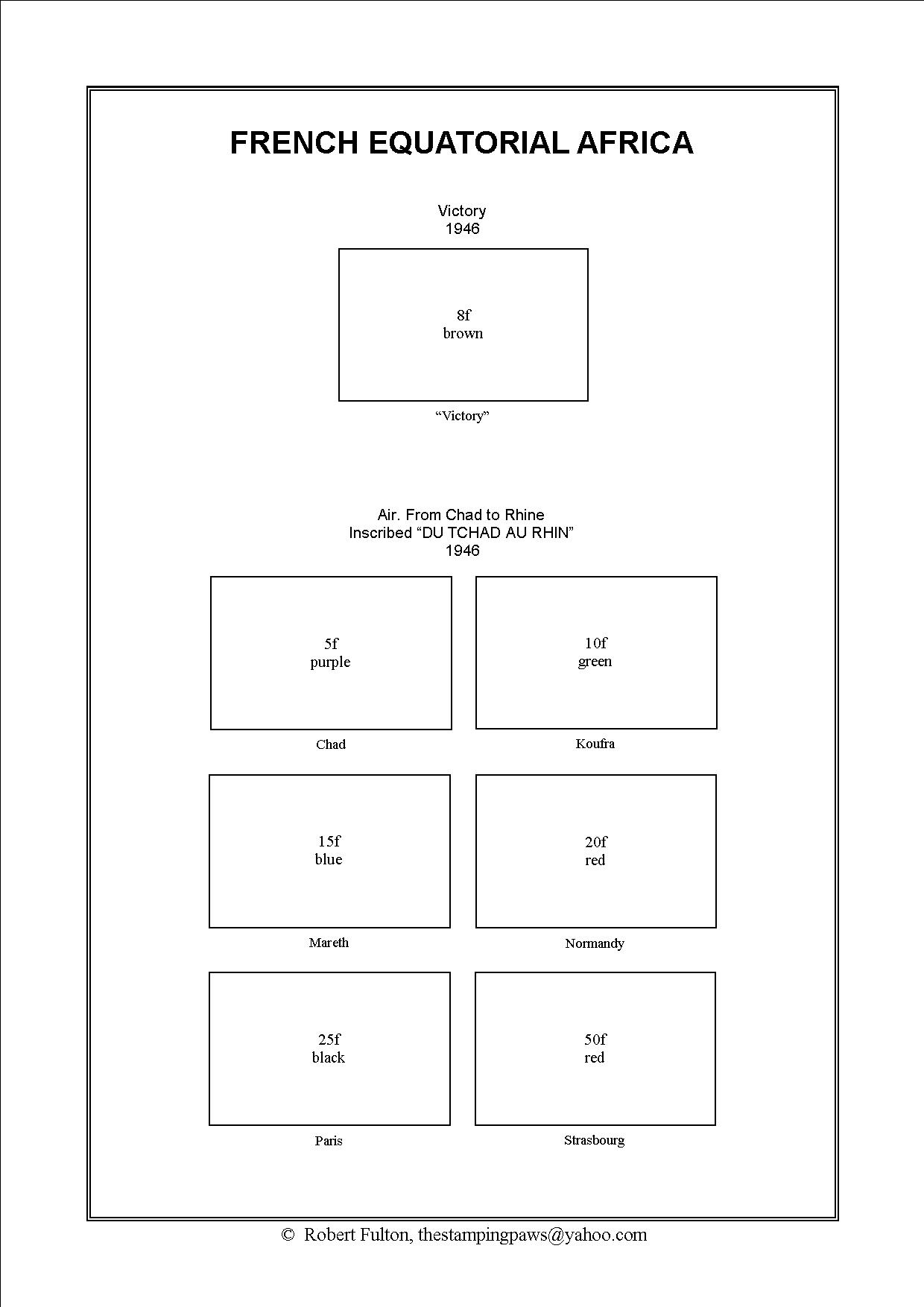 French Equatorial Africa Stamp Album