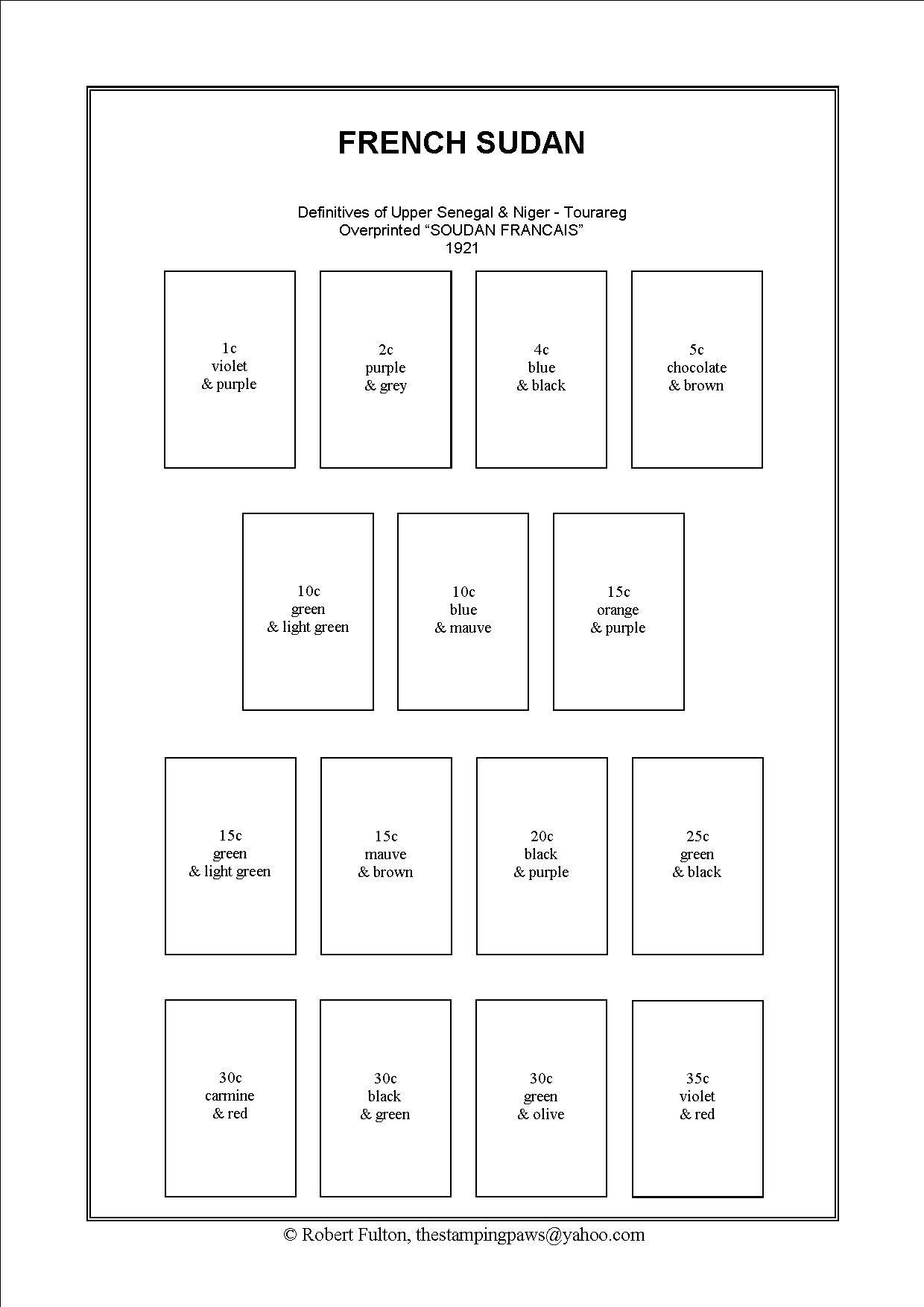 French West Africa Stamp Album