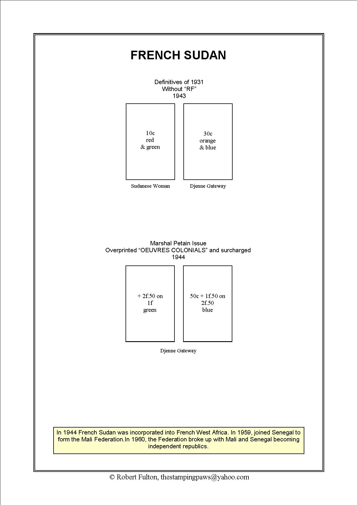 French West Africa Stamp Album