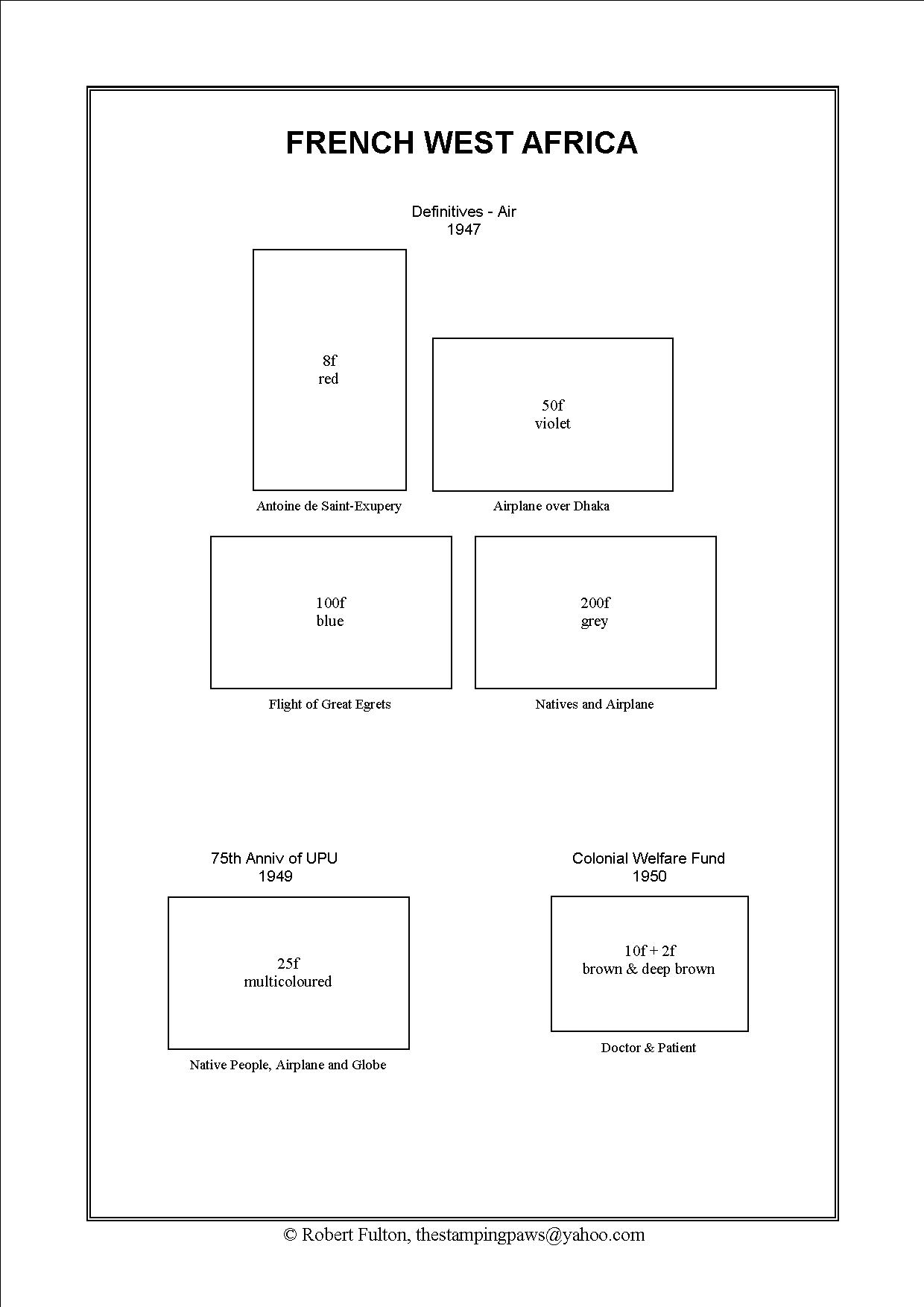 French West Africa Stamp Album