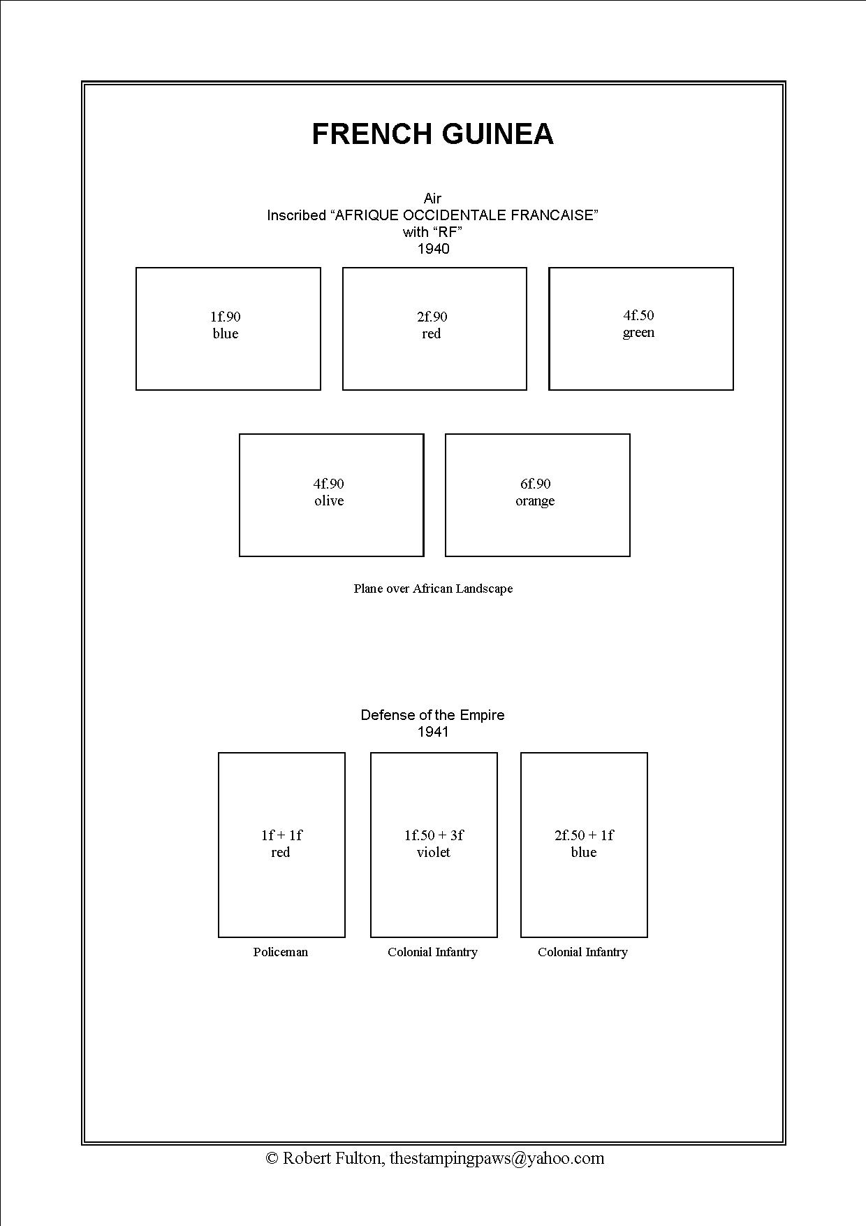French West Africa Stamp Album