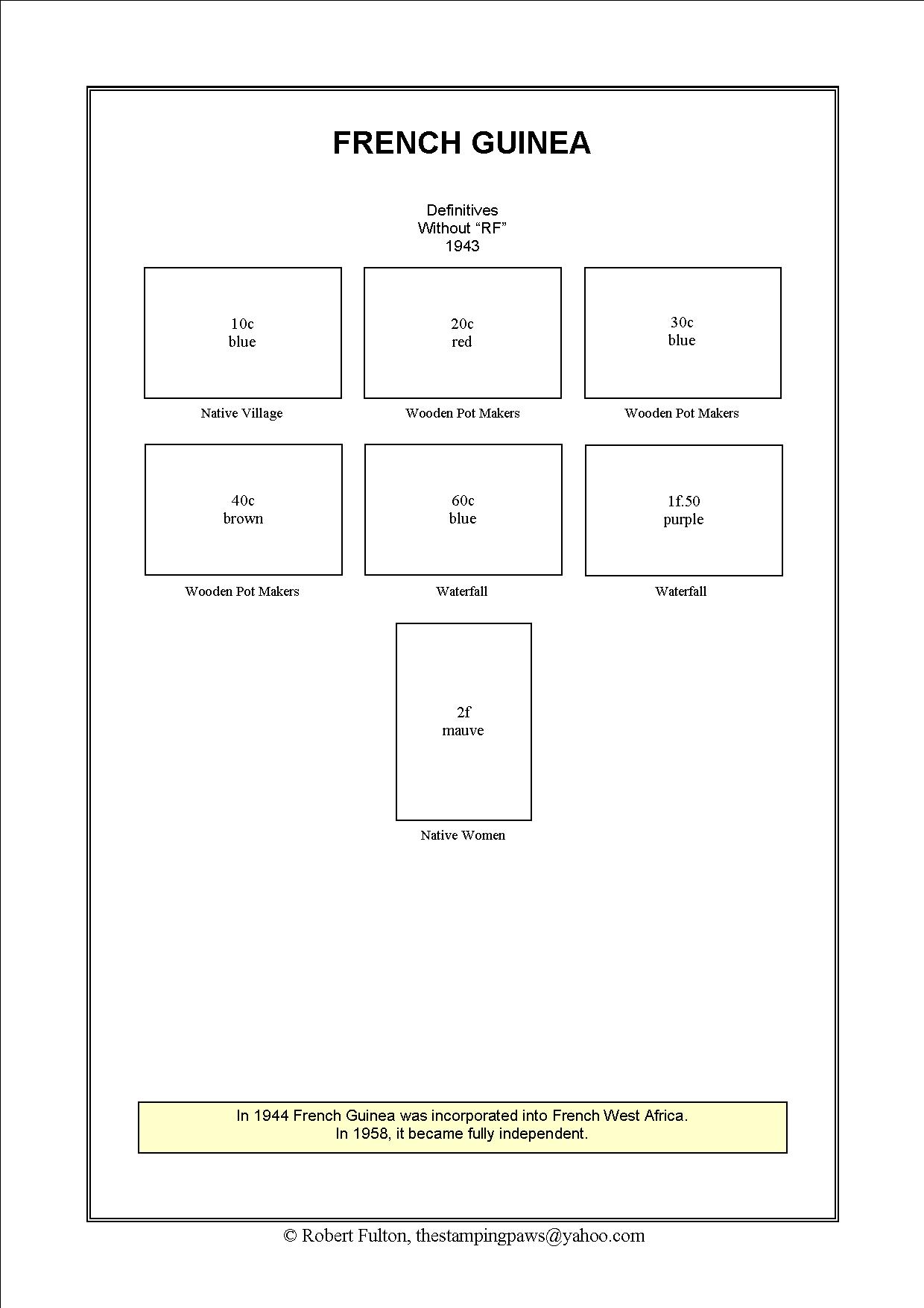 French West Africa Stamp Album