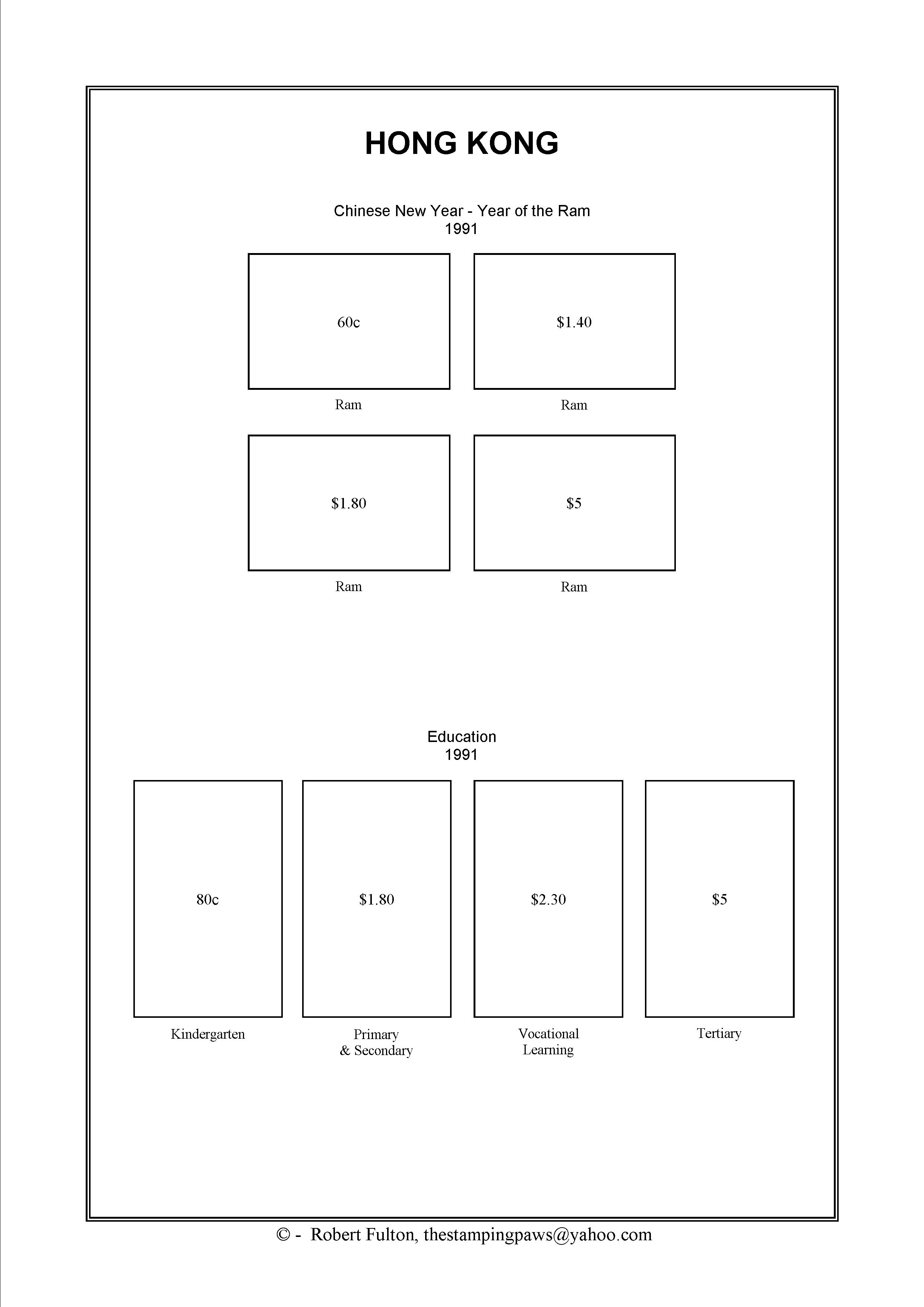 Hong Kong (British) Stamp Album