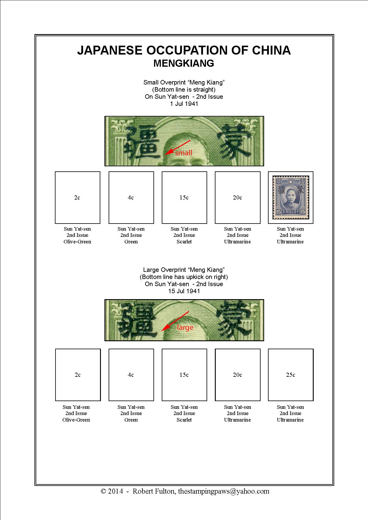 Japanese Occupation of China Stamp Album