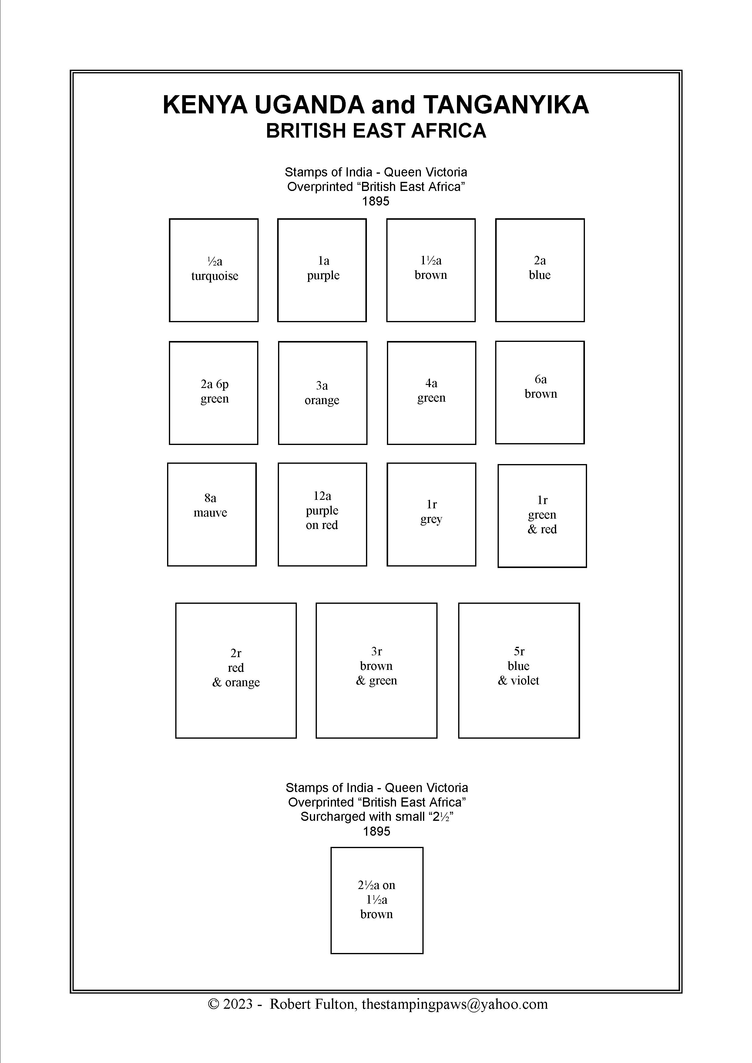 Kenya Stamp Album