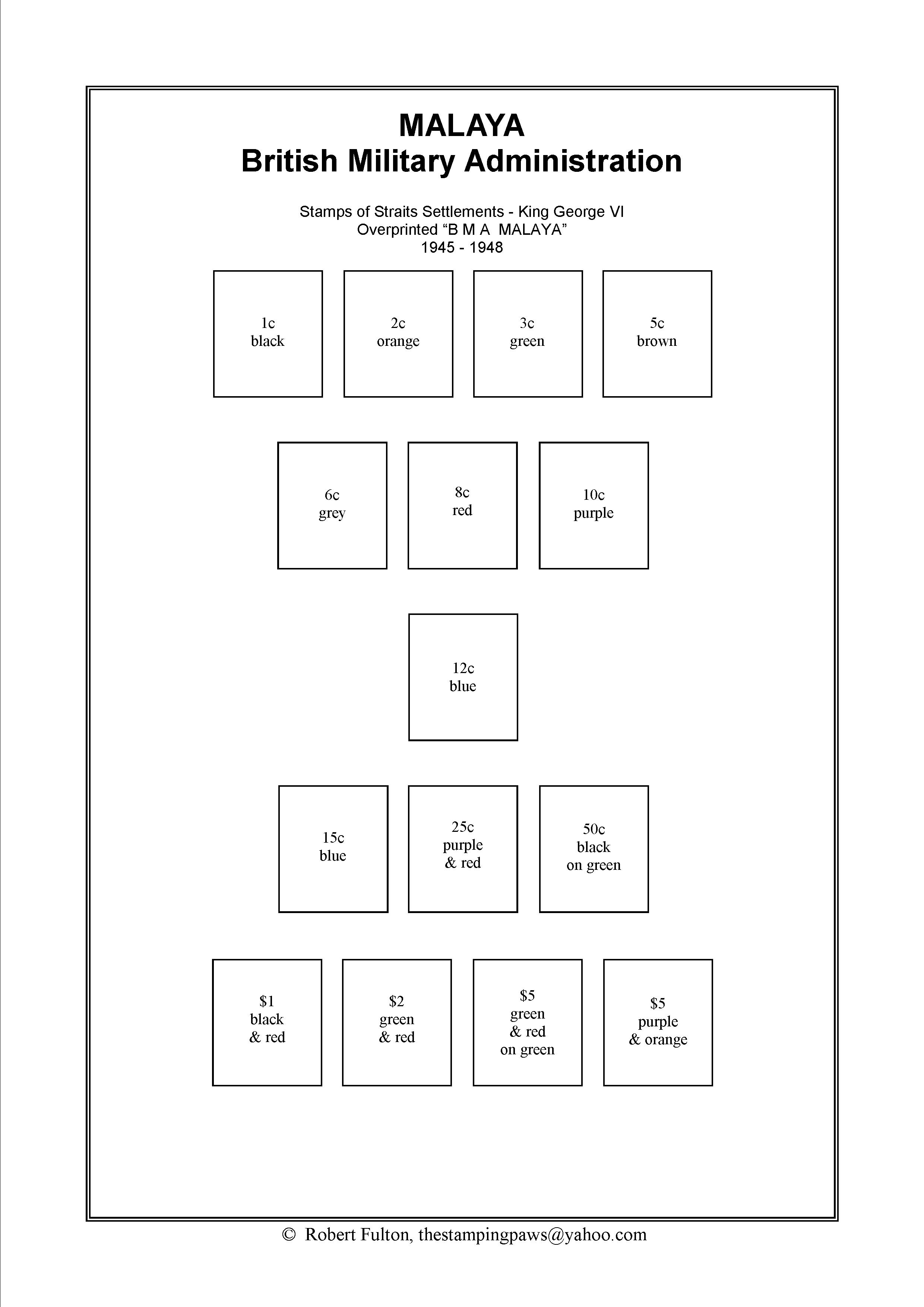 Malaya Stamp Album