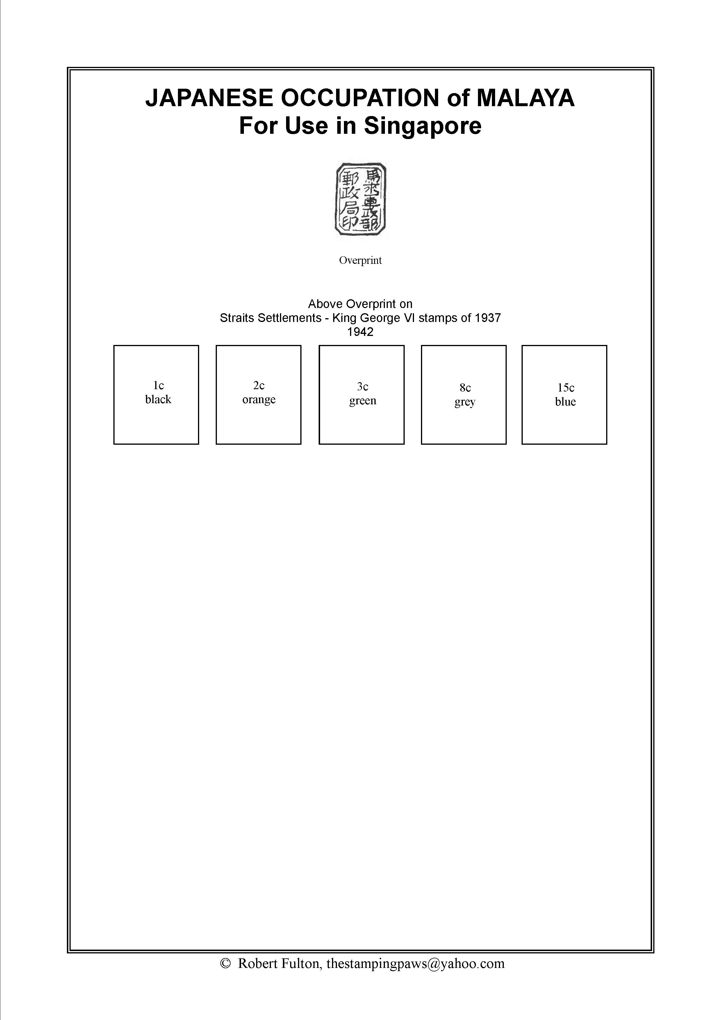 Malayan States Stamp Album