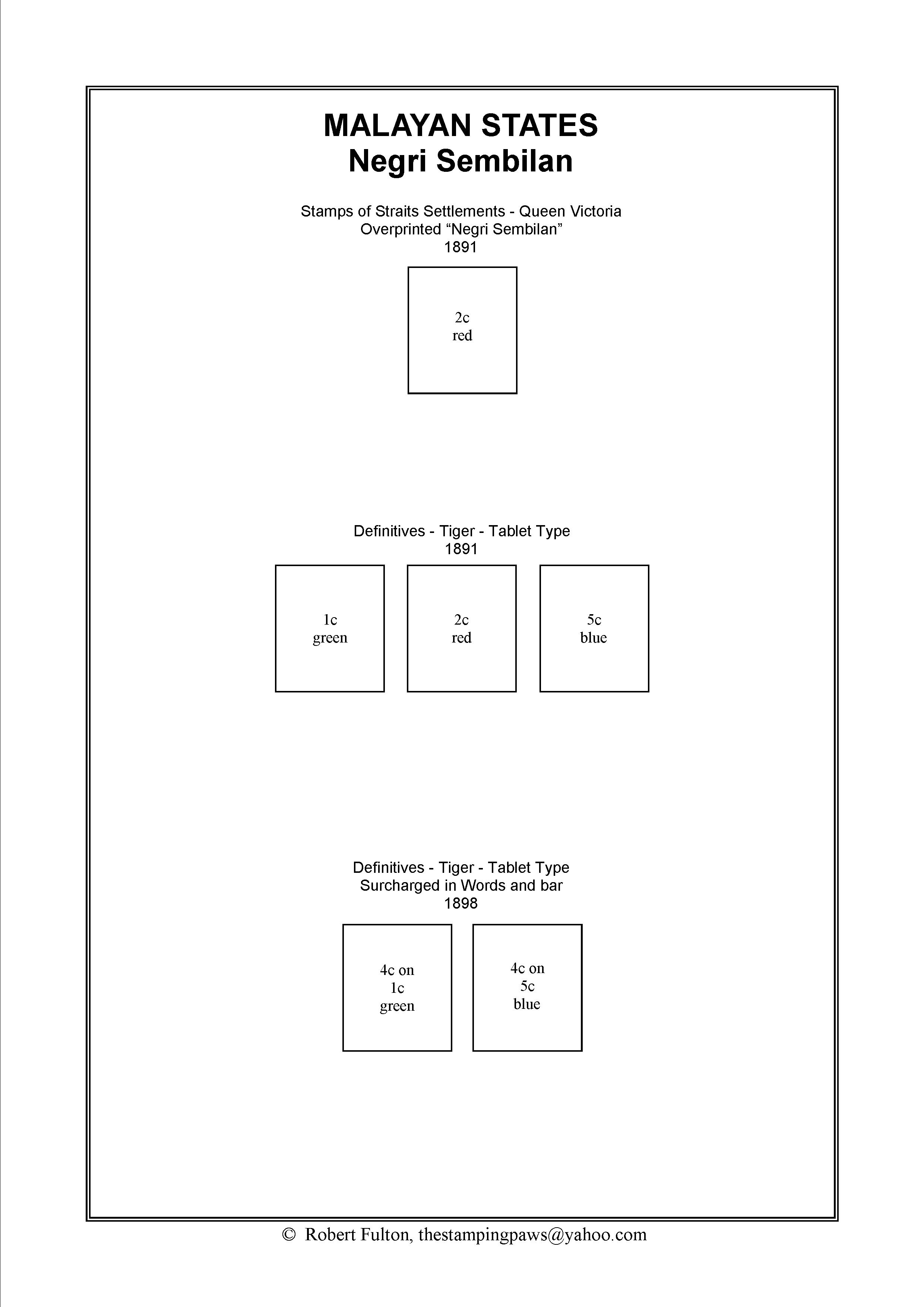 Malayan States Stamp Album