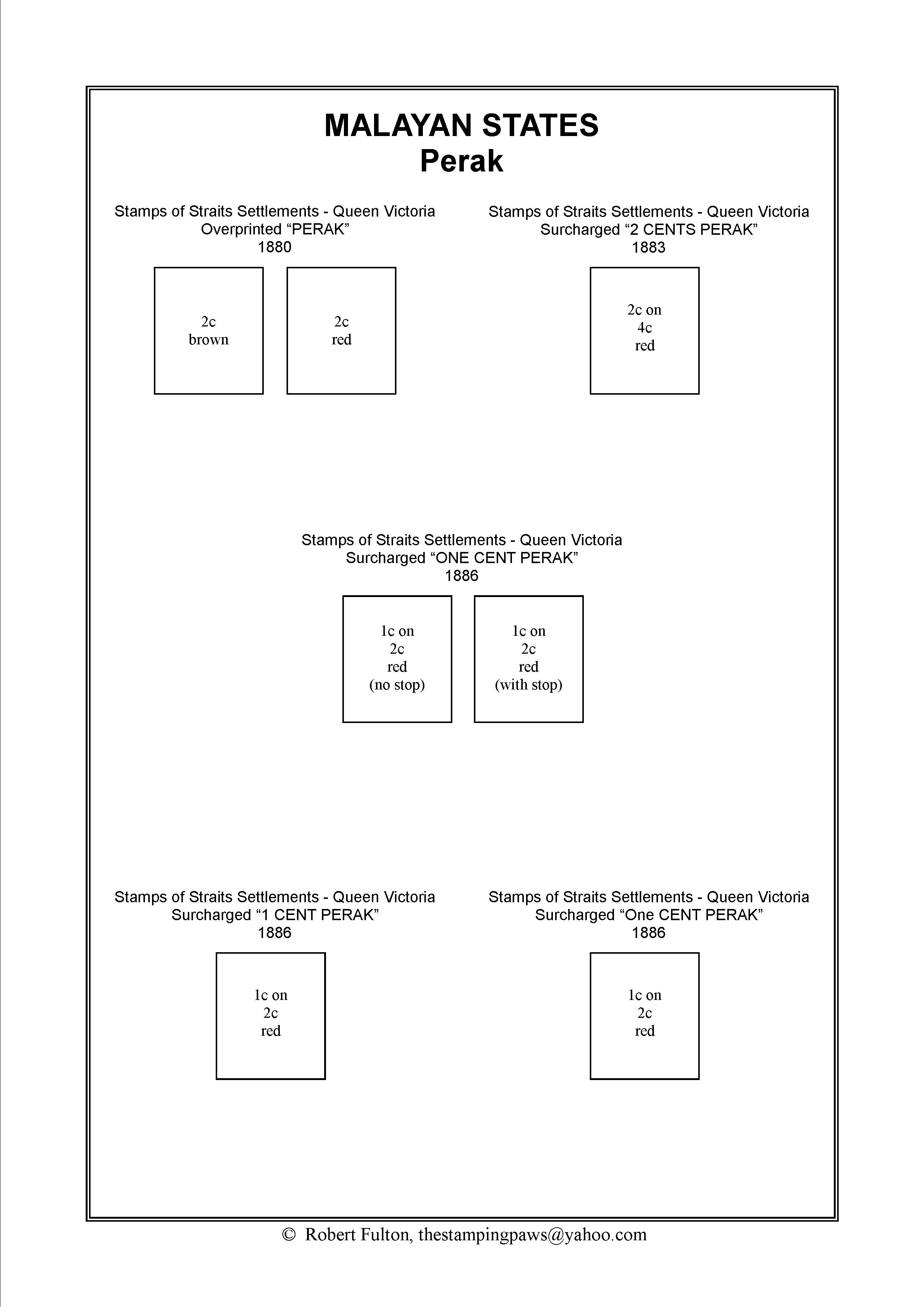 Malayan States Stamp Album