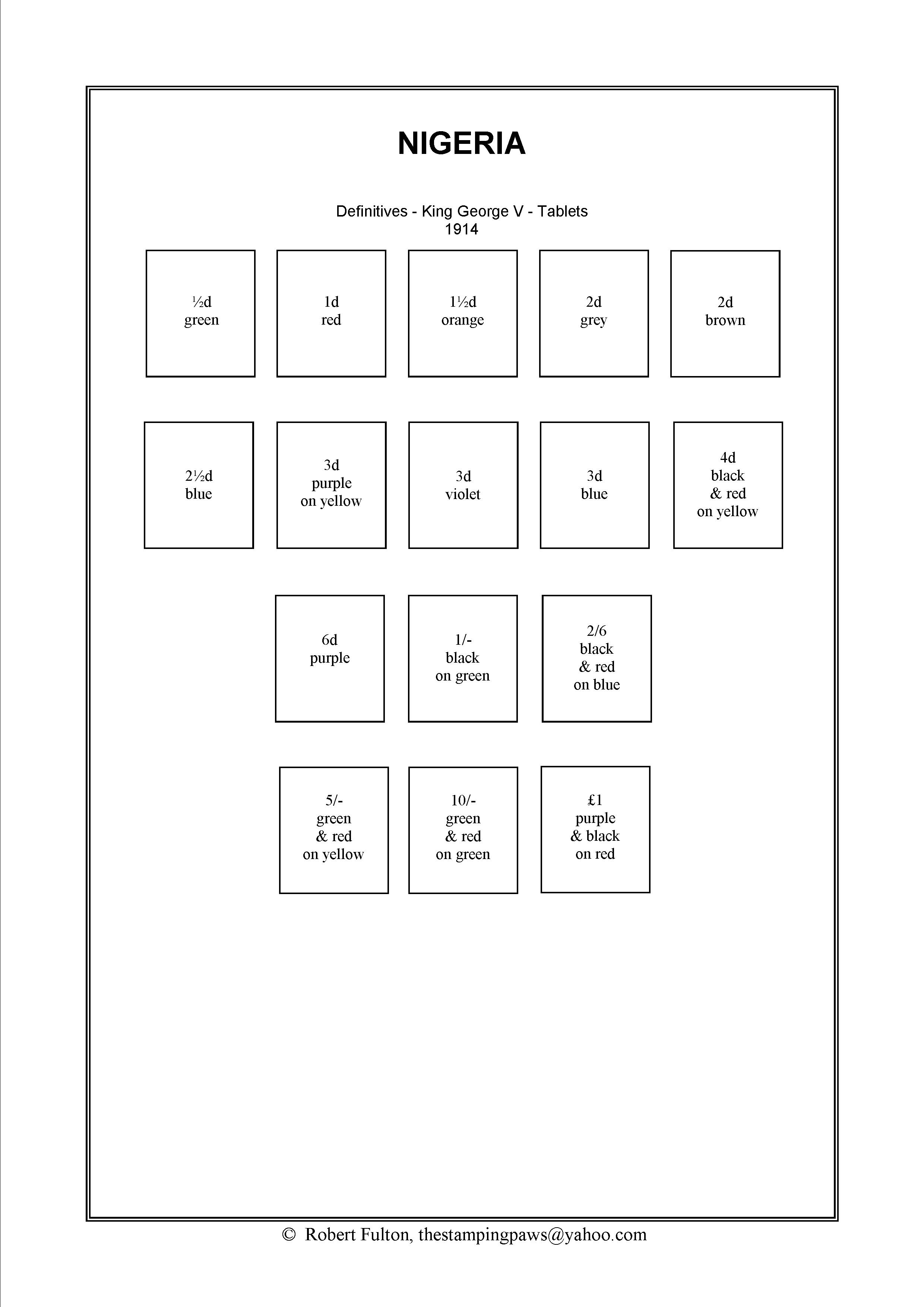 Nigeria Stamp Album
