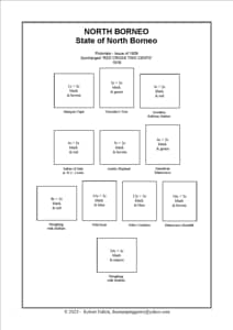 North Borneo Stamp Album