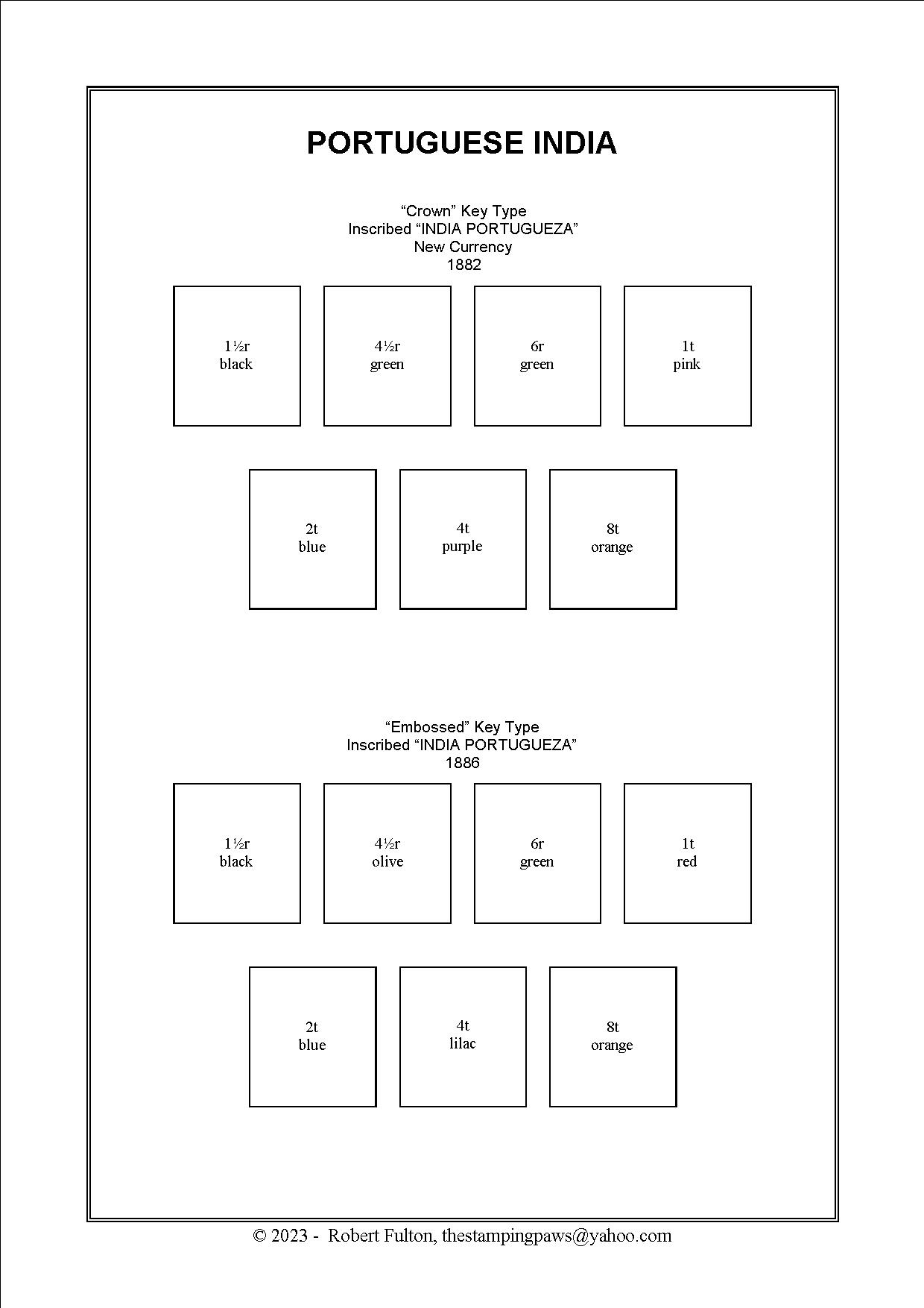 Portuguese India Stamp Album