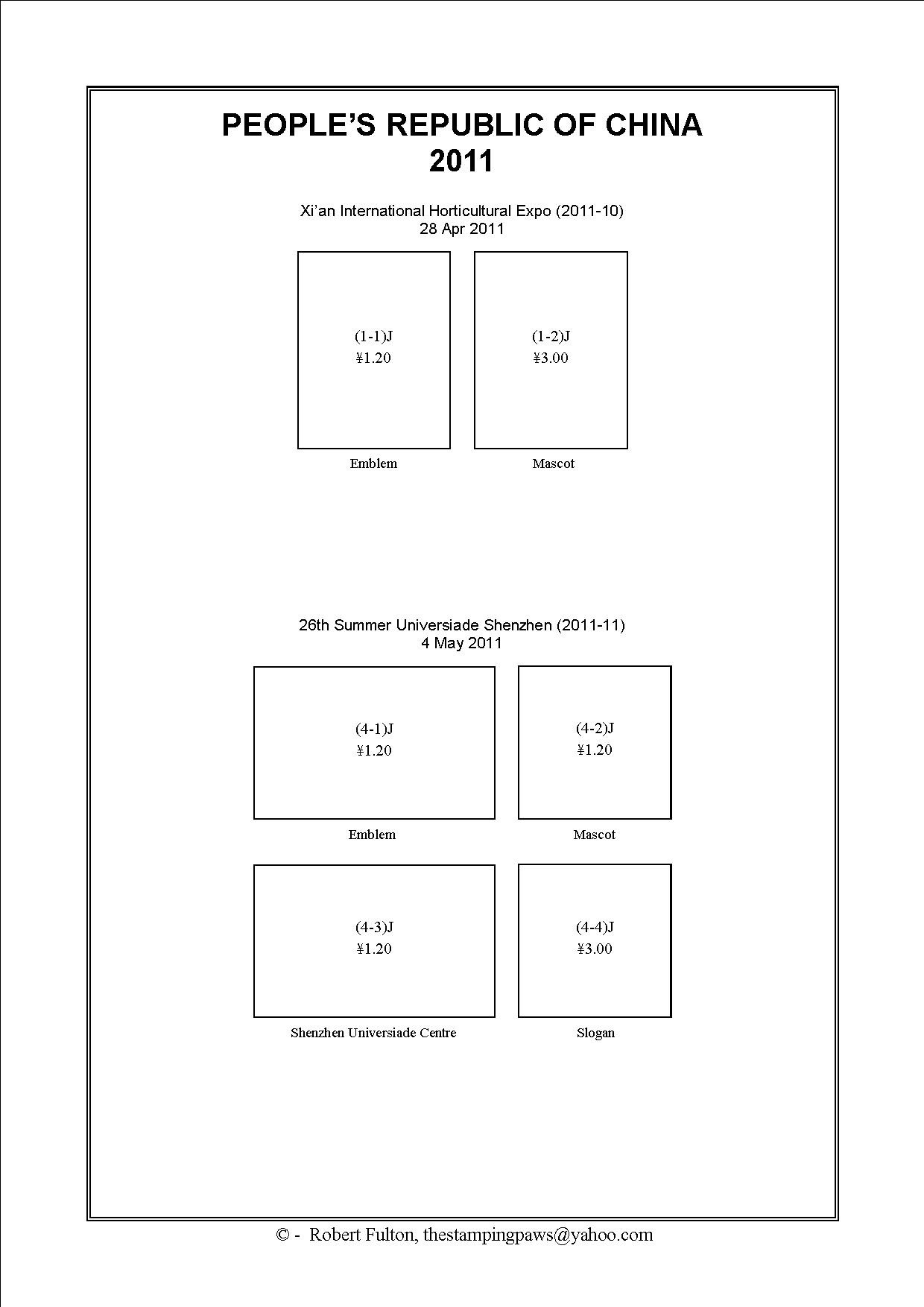 Peoples Republic of China Stamp Album