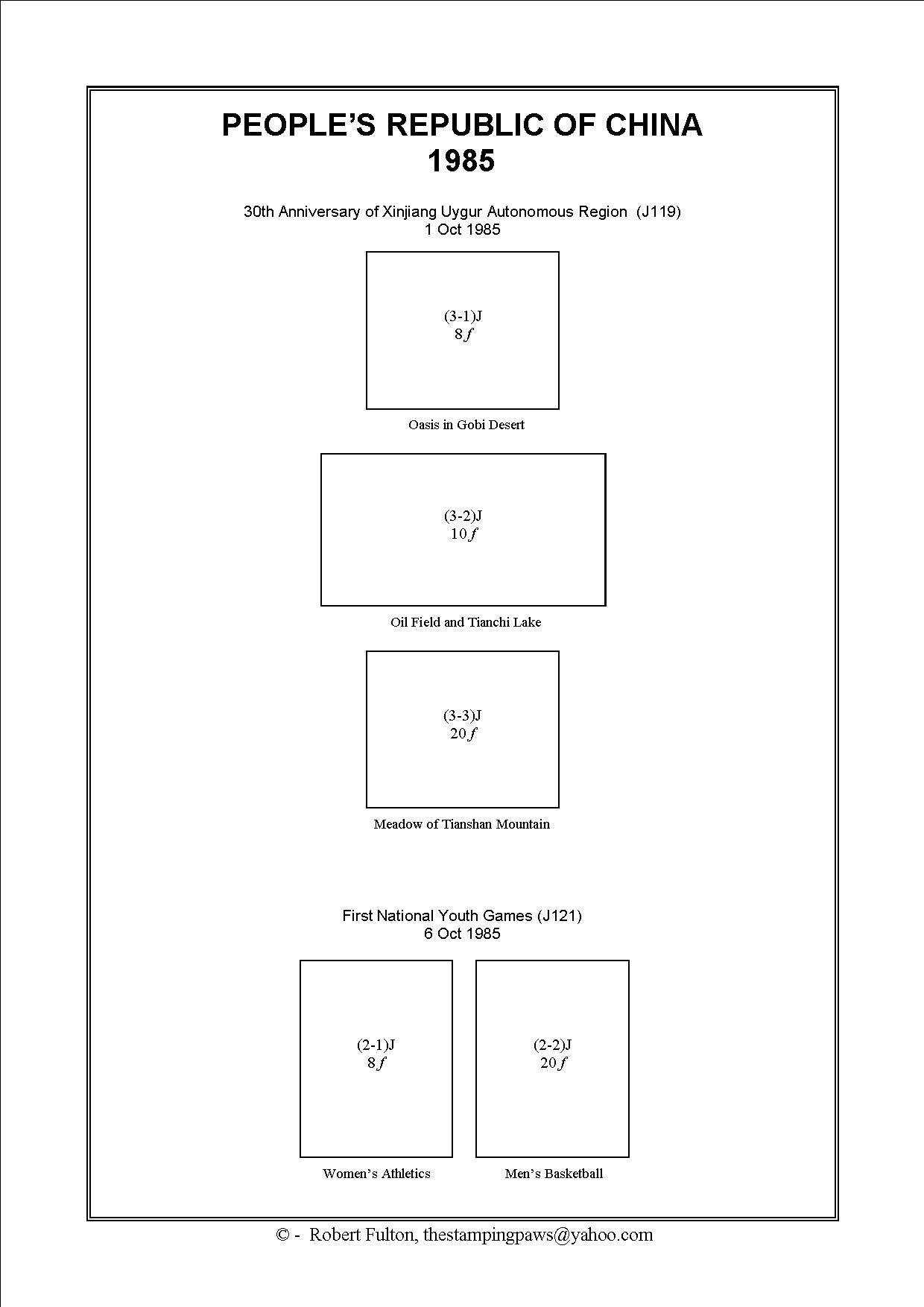 Peoples Republic of China Stamp Album