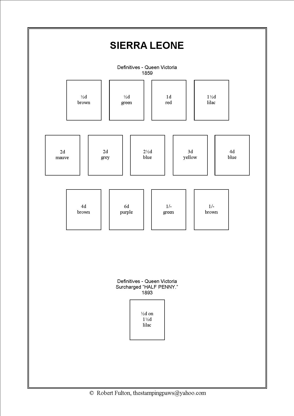 Sierra Leone Stamp Album