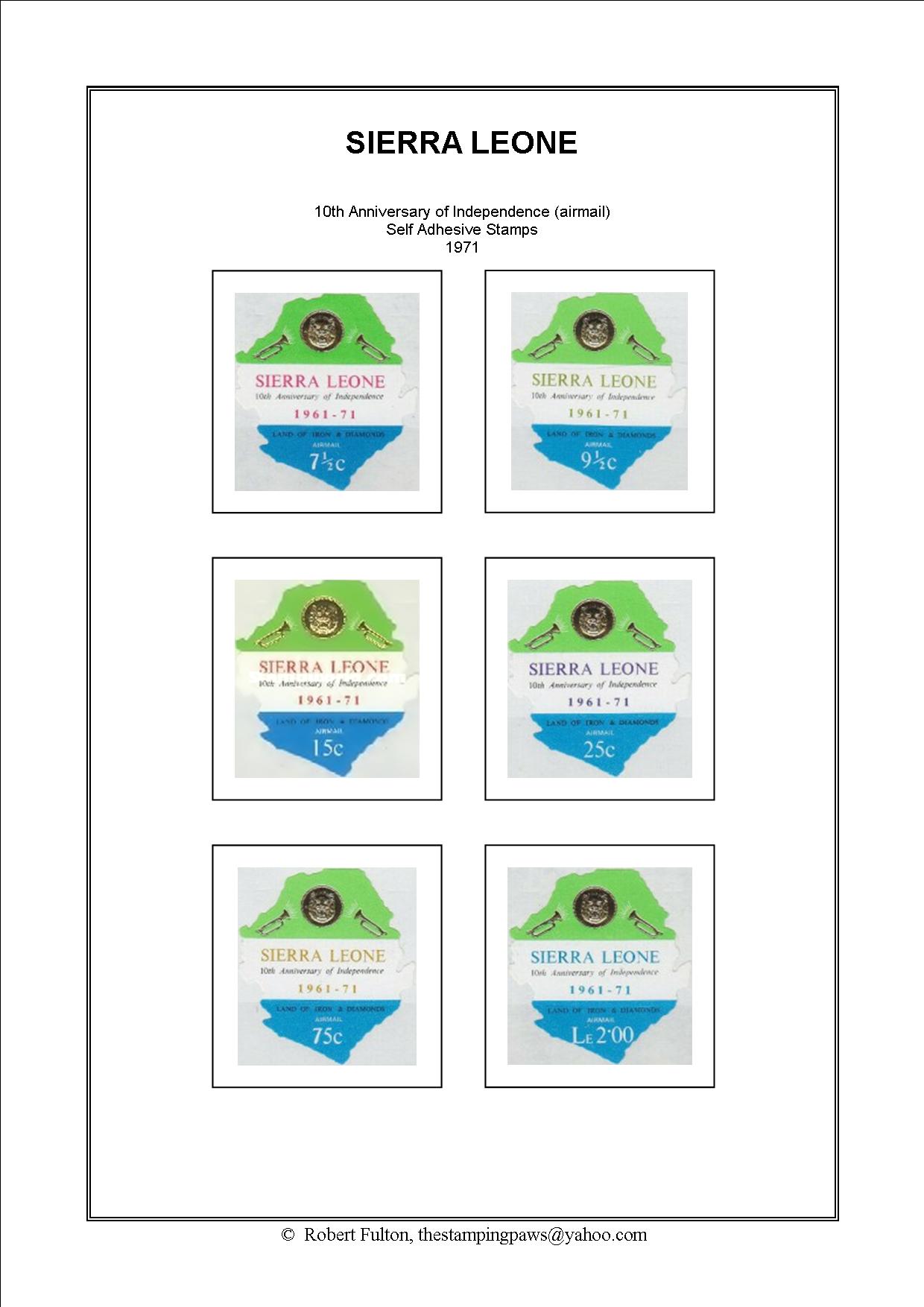 Sierra Leone Stamp Album
