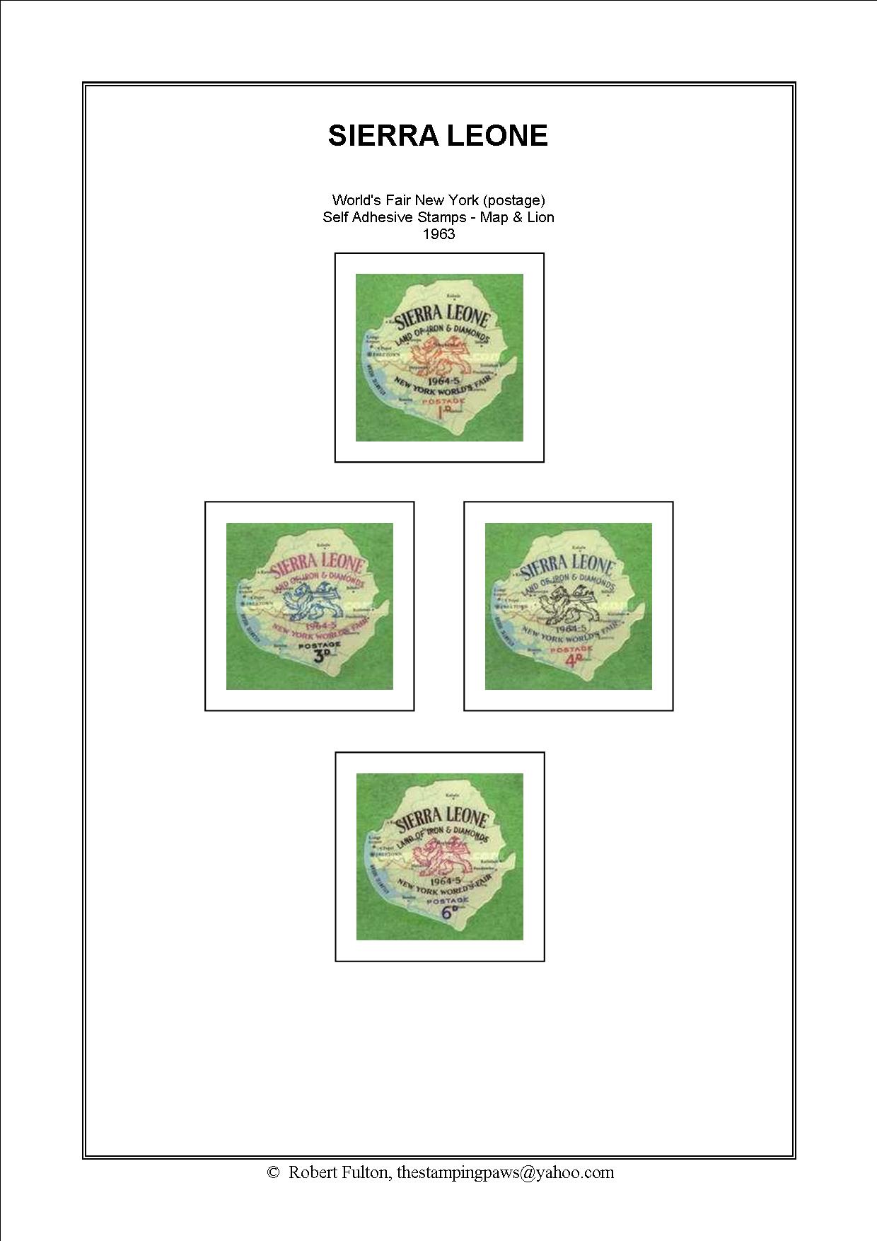 Sierra Leone Stamp Album