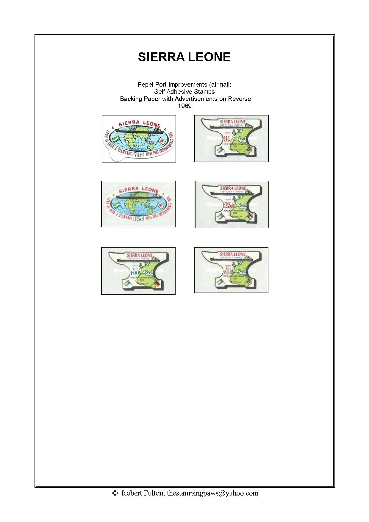 Sierra Leone Stamp Album