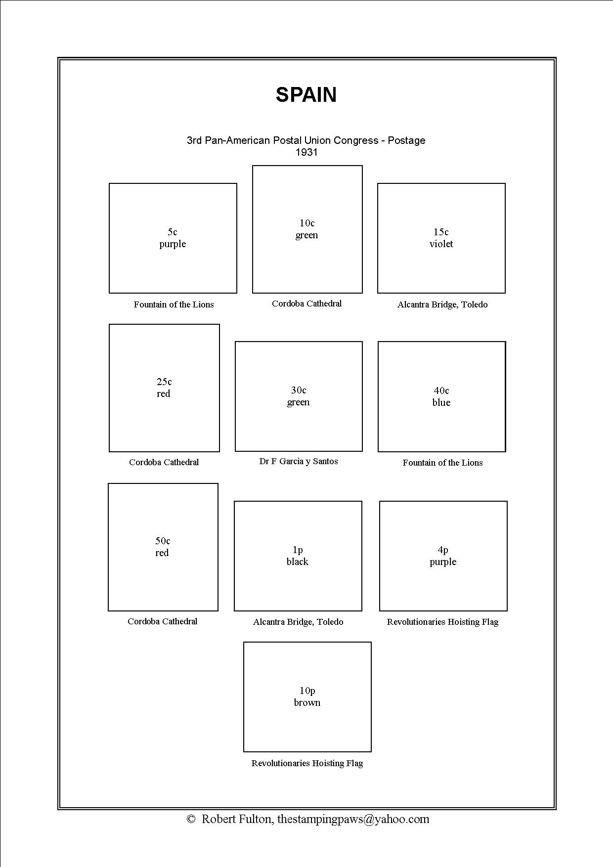 Spain Stamp Album