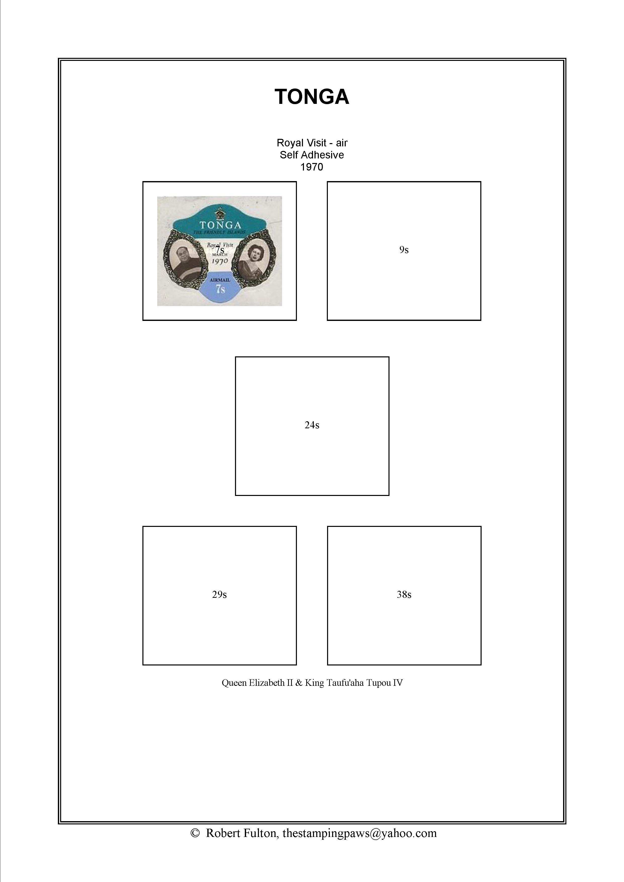 Tonga Stamp Album